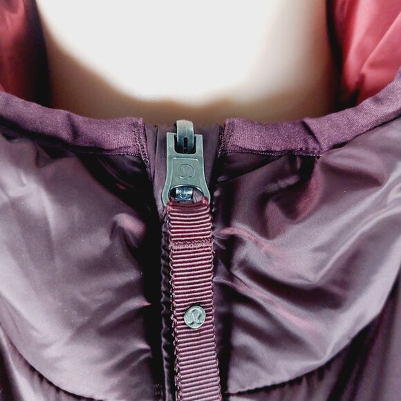 Lululemon Women's Pep Red Layer Up Sleeveless Thermal Puffer Vest Size 6 - Picture 11 of 15